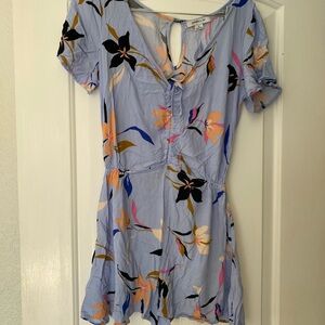 O'Neill Light Blue Floral Romper